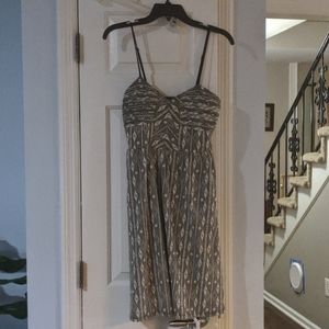 Anthropologie black and white geometric dress